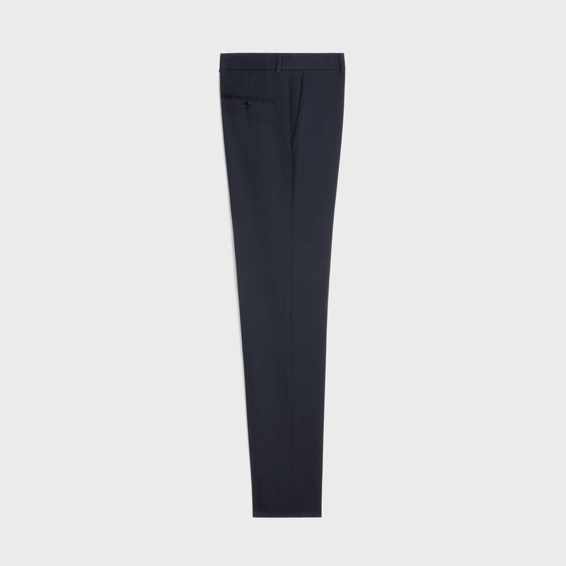 Celine Klassieke In Wol Gabardine Broek Donkerblauw | CL-592021