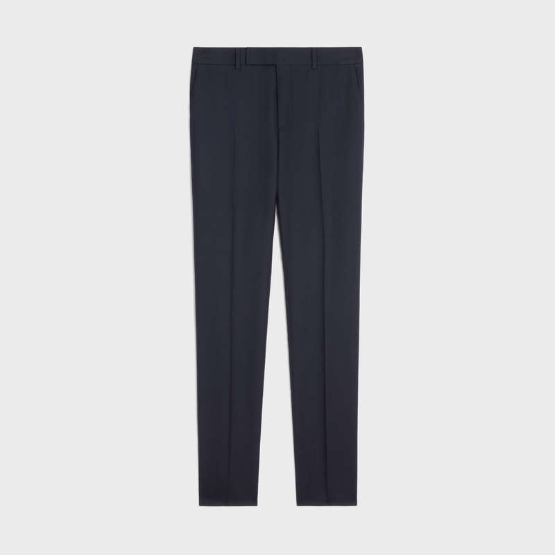 Celine Klassieke In Wol Gabardine Broek Donkerblauw | CL-592021