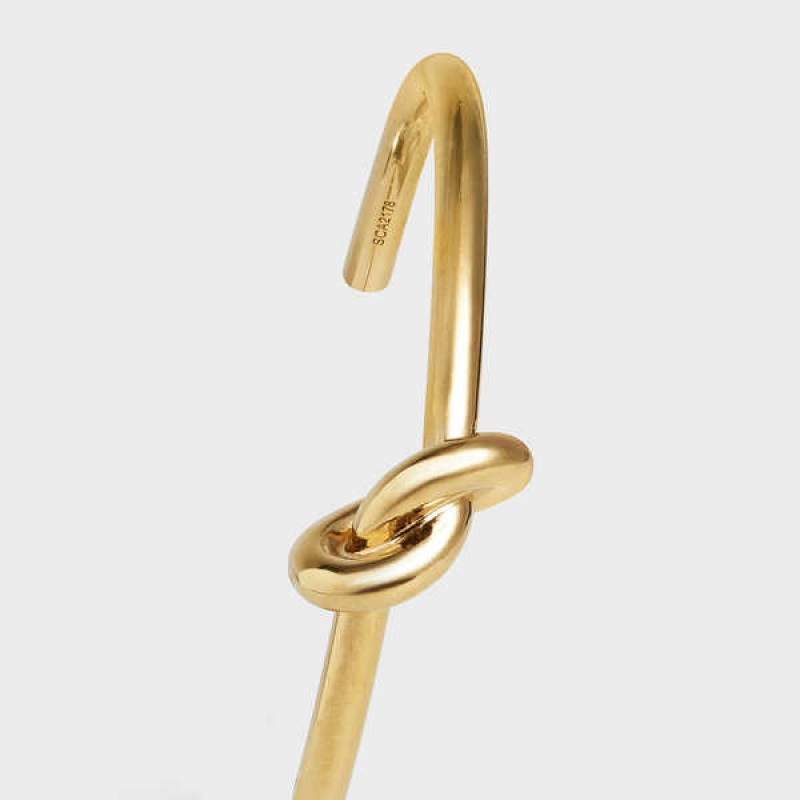 Celine Knot Extra-thin In Brass With Gold Finish Armbanden Goud | CL-592231