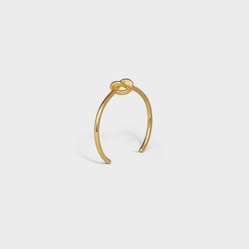 Celine Knot Extra-thin In Brass With Gold Finish Armbanden Goud | CL-592231