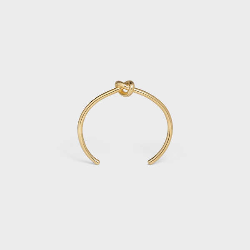 Celine Knot Extra-thin In Brass With Gold Finish Armbanden Goud | CL-592231