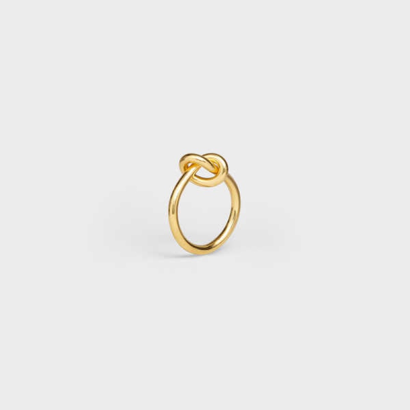 Celine Knot In Brass With Gold Finish Ringen Goud | CL-592195