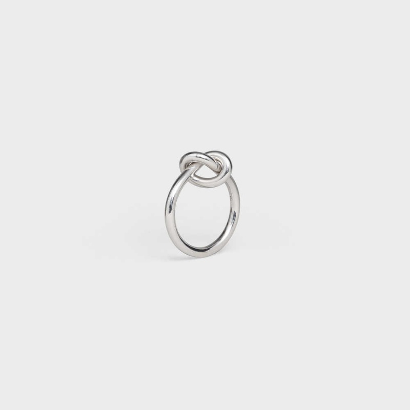 Celine Knot In Brass With Rhodium Finish Ringen Zilver | CL-592196