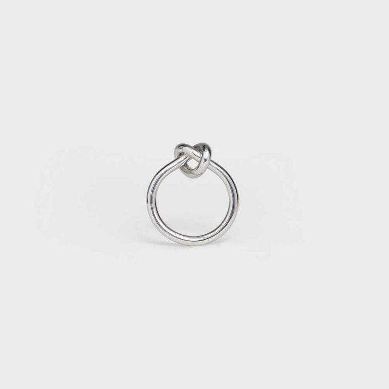 Celine Knot In Brass With Rhodium Finish Ringen Zilver | CL-592196