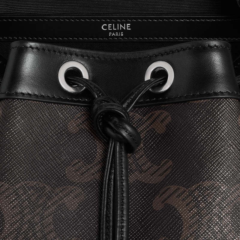 Celine Large In Triomphe Canvas Xl Rugzak Zwart | CL-591838