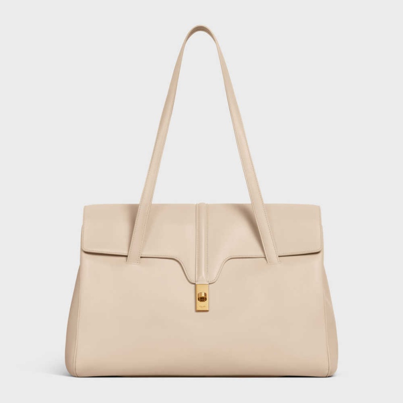 Celine Large Soft Bag In Smooth Calfskin 16 Beige | CL-593267