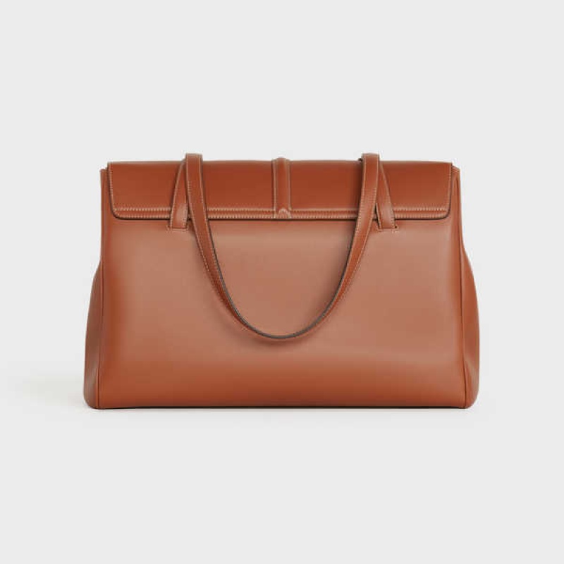 Celine Large Soft Bag In Smooth Calfskin 16 Bruin | CL-593266