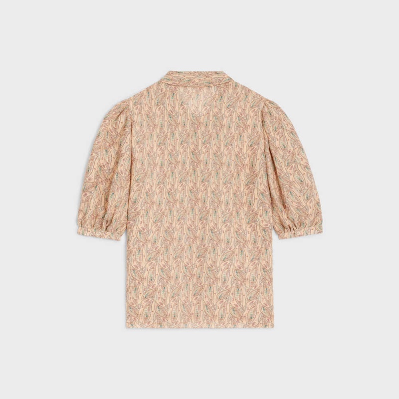 Celine LavallièRe Blouse In Silk Georgette Overhemd Gekleurd | CL-592819