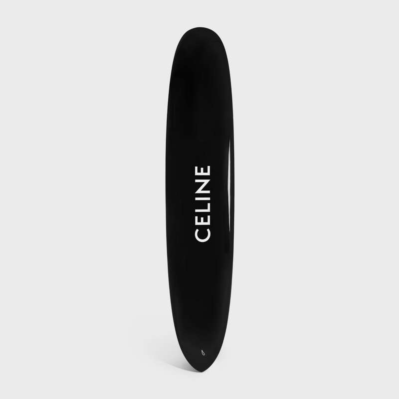 Celine Longboard With Celine Logo In Resin And Fiberglass Lifestyle Zwart Wit | CL-591680