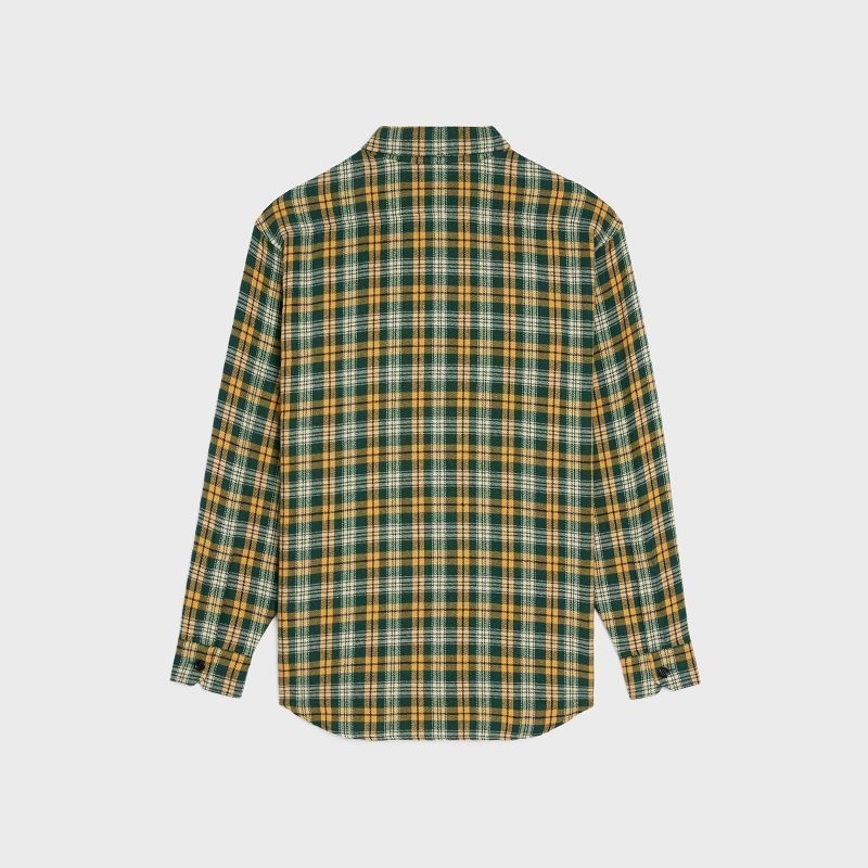 Celine Loose In Checked Wol Overhemd Strepen | CL-592160