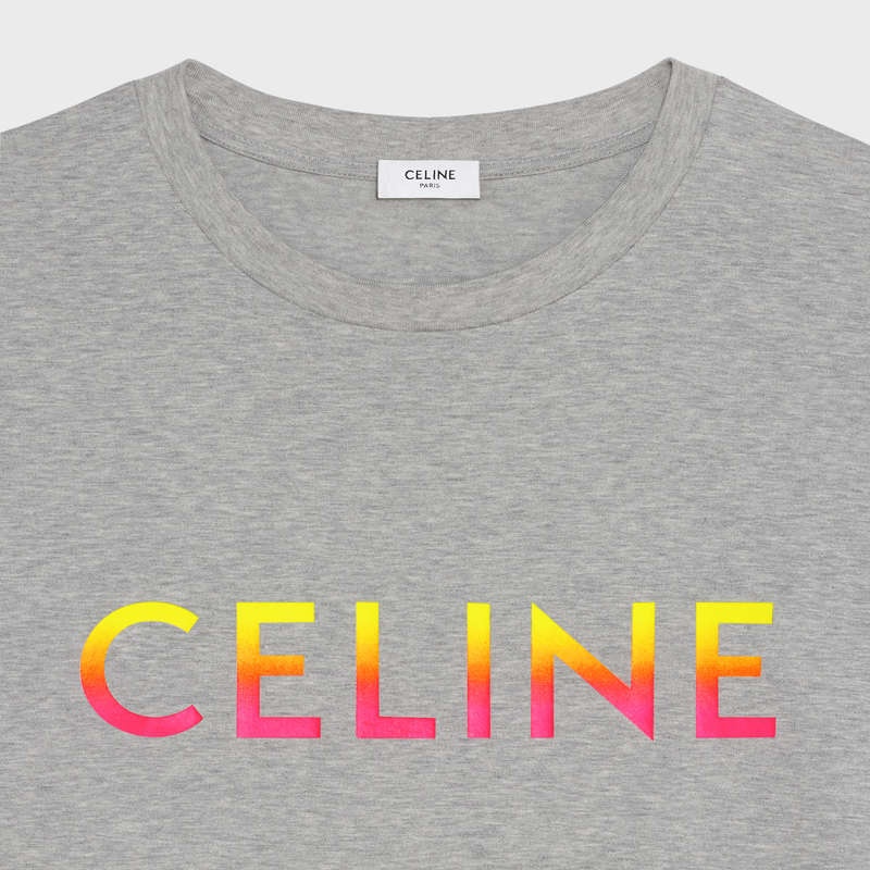 Celine Loose In Katoenen Jersey T-shirt Grijs | CL-592136