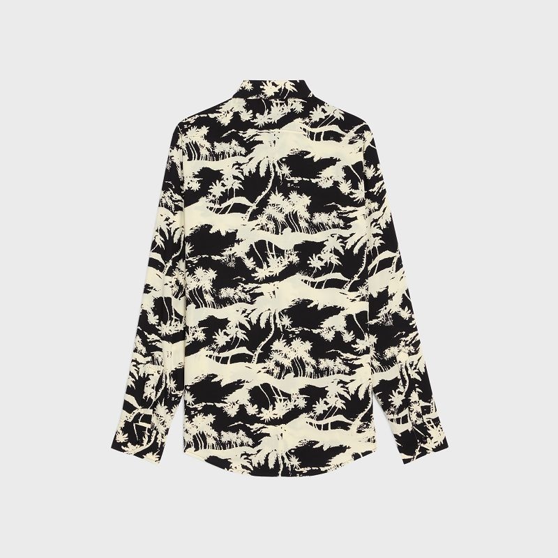 Celine Loose In Printed Viscose Overhemd Zwart | CL-592163