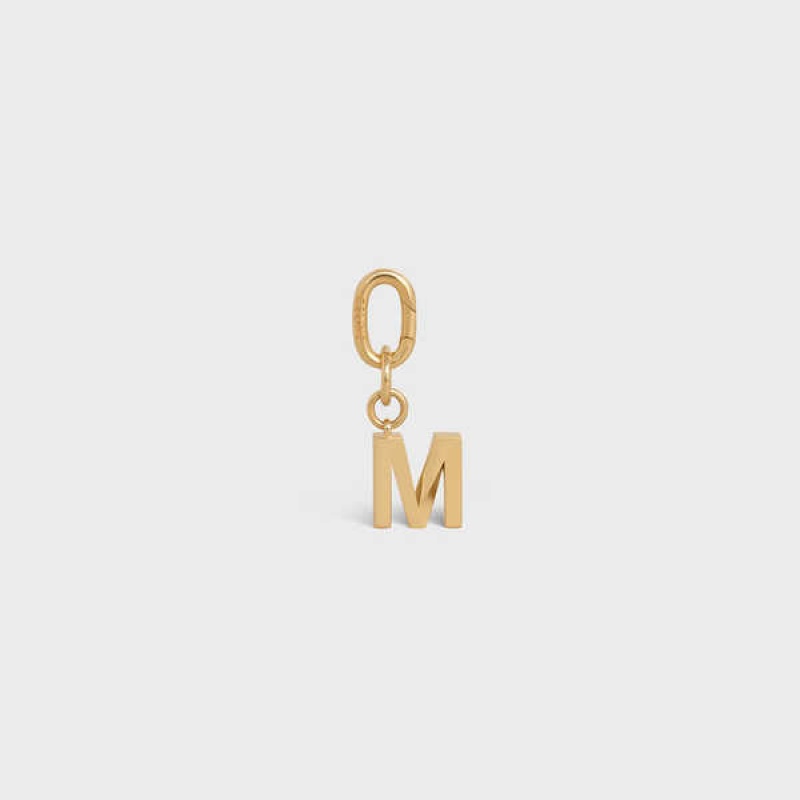 Celine M Charm In Brass Kleine Lederwaren Goud | CL-592932