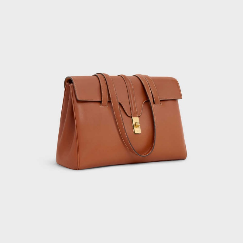 Celine Medium Soft Bag In Smooth Calfskin 16 Bruin | CL-593264