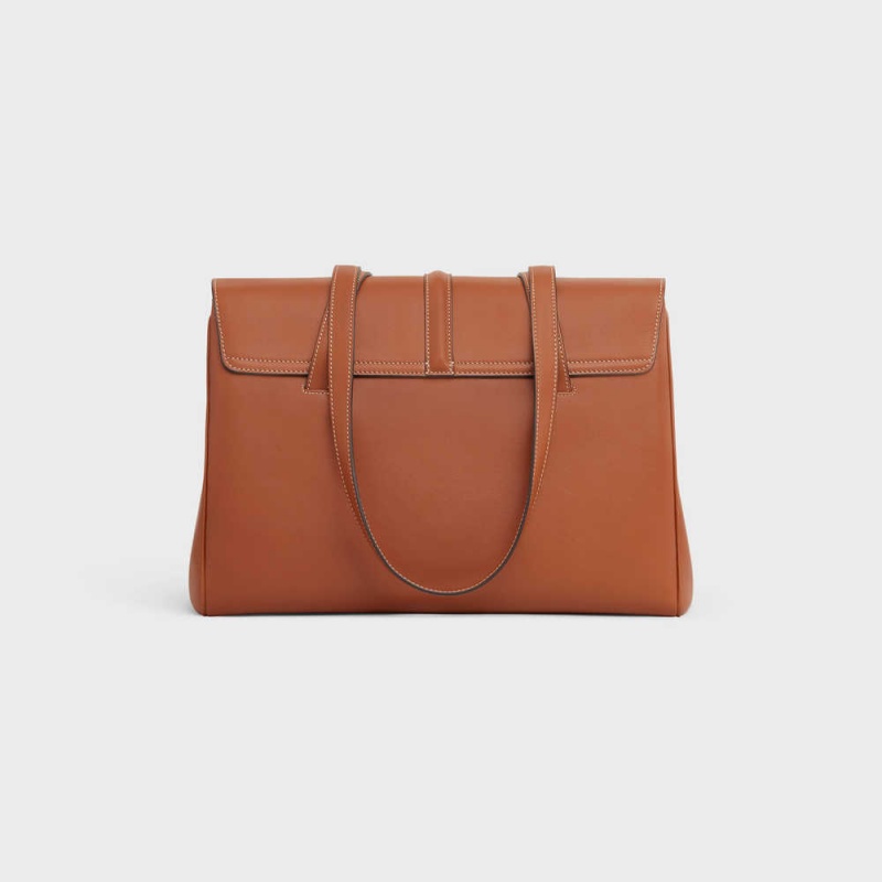 Celine Medium Soft Bag In Smooth Calfskin 16 Bruin | CL-593264