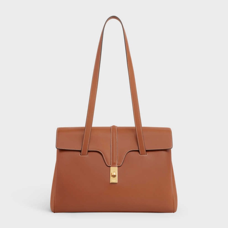 Celine Medium Soft Bag In Smooth Calfskin 16 Bruin | CL-593264