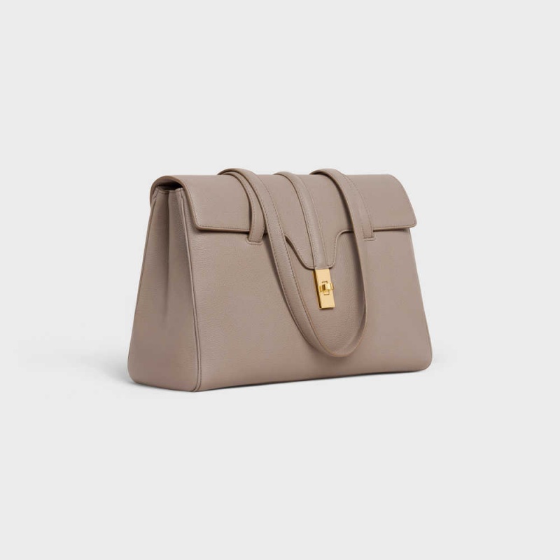 Celine Medium Soft Bag In Supple Grained Calfskin 16 Grijs | CL-593265