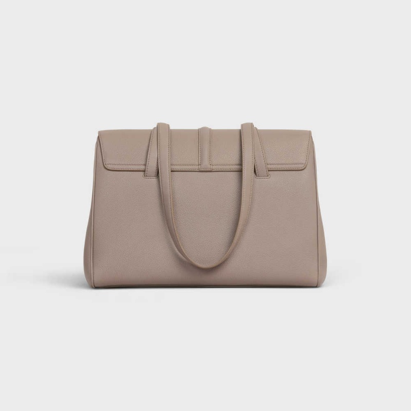 Celine Medium Soft Bag In Supple Grained Calfskin 16 Grijs | CL-593265