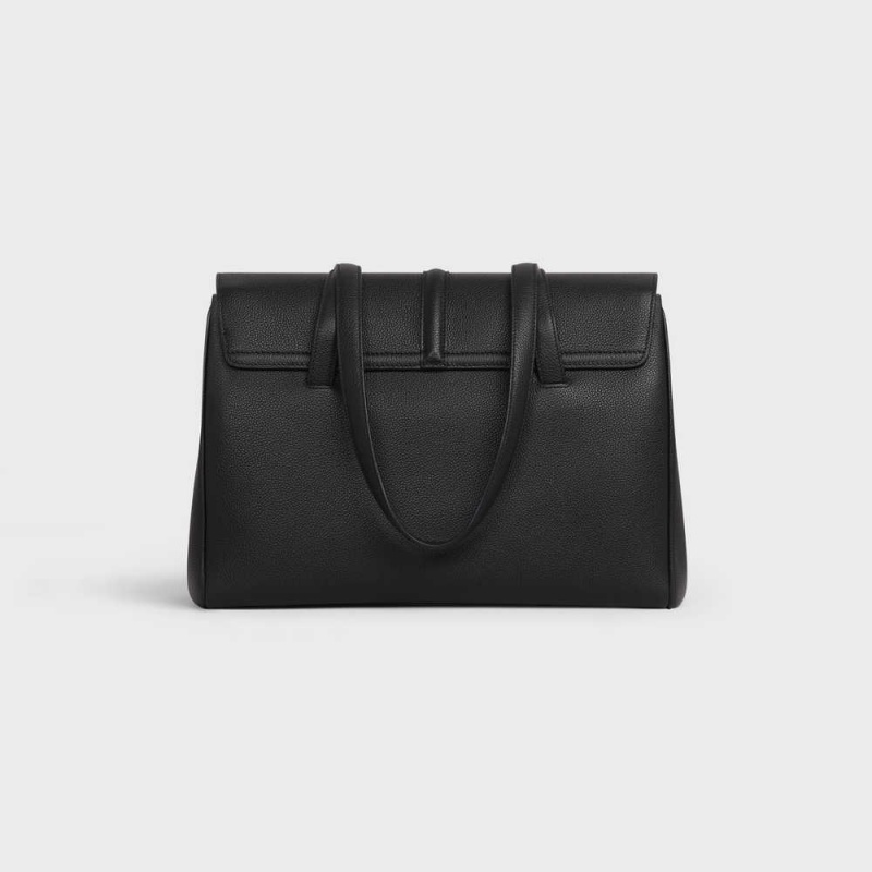 Celine Medium Soft Bag In Supple Grained Calfskin 16 Zwart | CL-593263