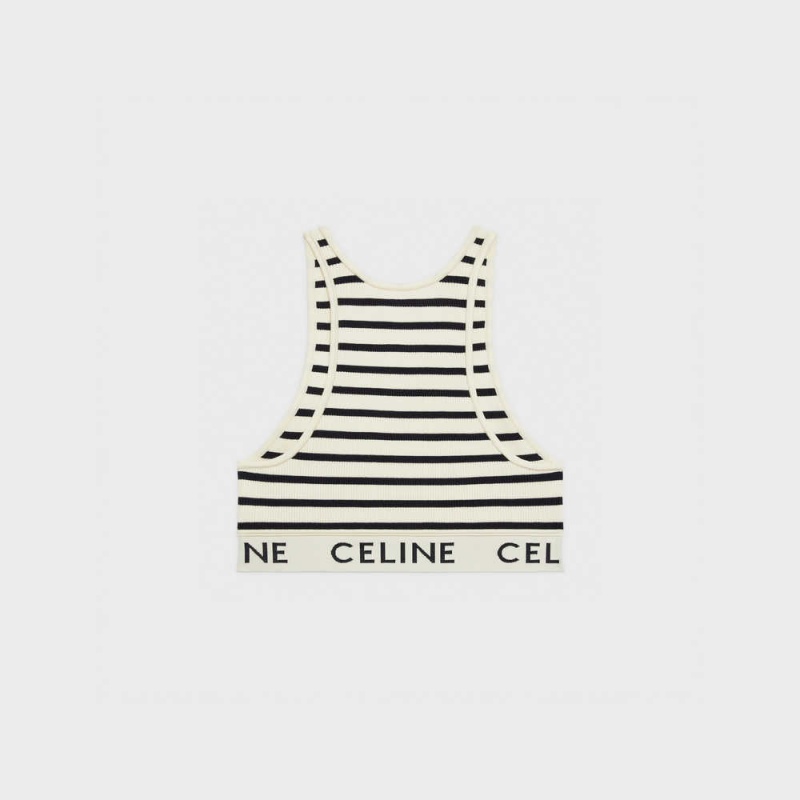 Celine Mesh Sports Bra Sweatshirts Room Donkerblauw | CL-592809