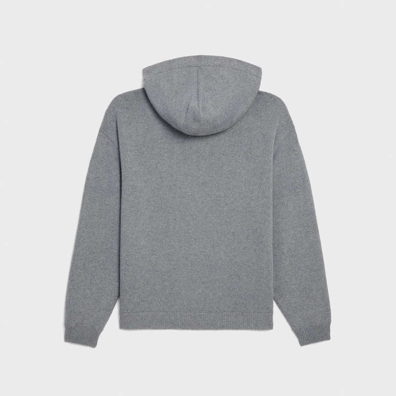 Celine Met Capuchon In Cashmere Wol Sweatshirts Grijs | CL-592116