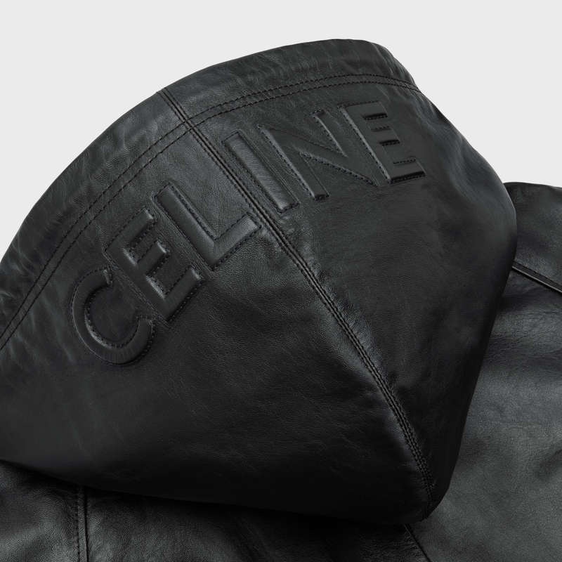 Celine Met Capuchon In Soft Blousons Zwart | CL-591970