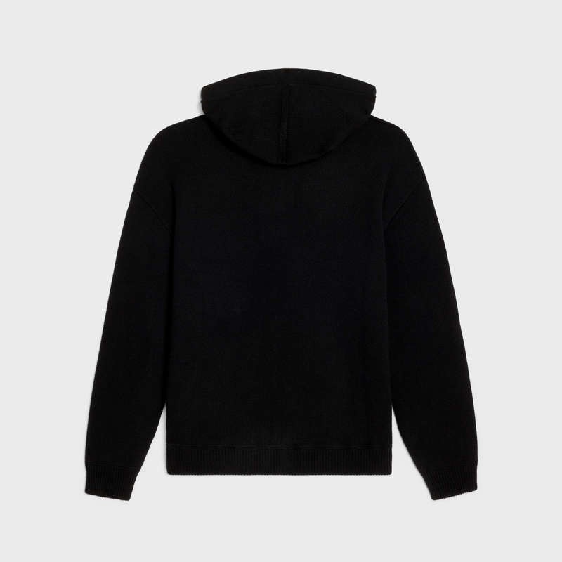 Celine Met Capuchon In Wol And Cashmere Sweatshirts Zwart | CL-592115