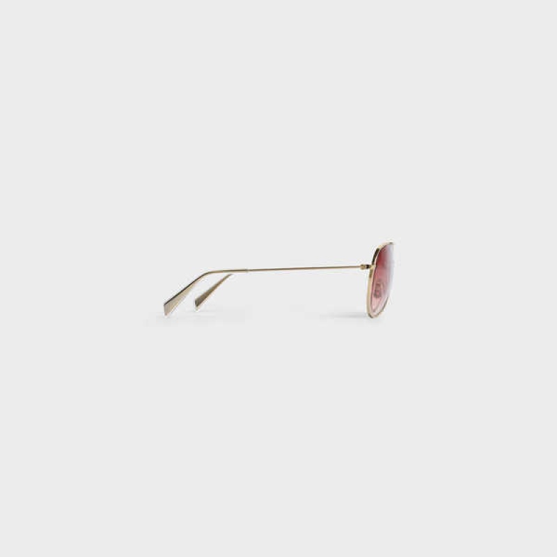 Celine Metal Frame 02 In Metal Zonnebril Goud Roze | CL-592411