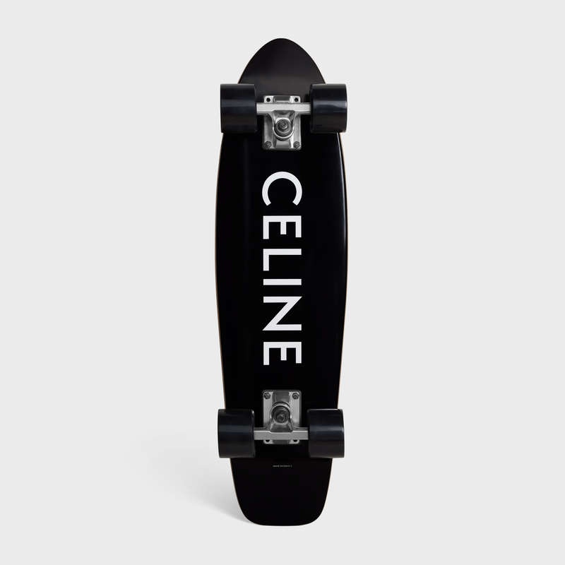 Celine Mini Cruiser In Wood With Celine Print Lifestyle Zwart | CL-591677