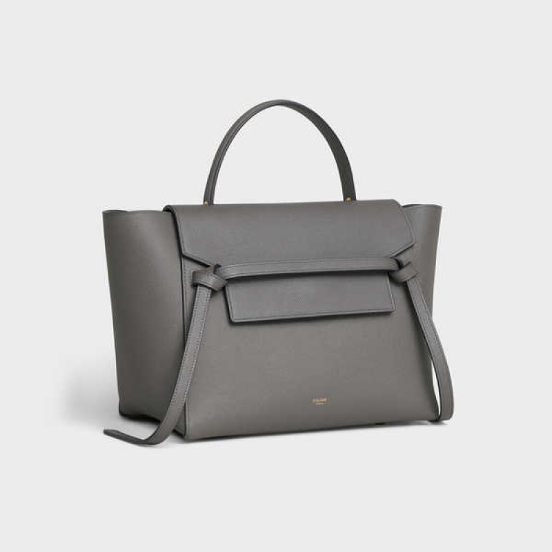 Celine Mini In Grained Calfskin Heuptas Grijs | CL-593065