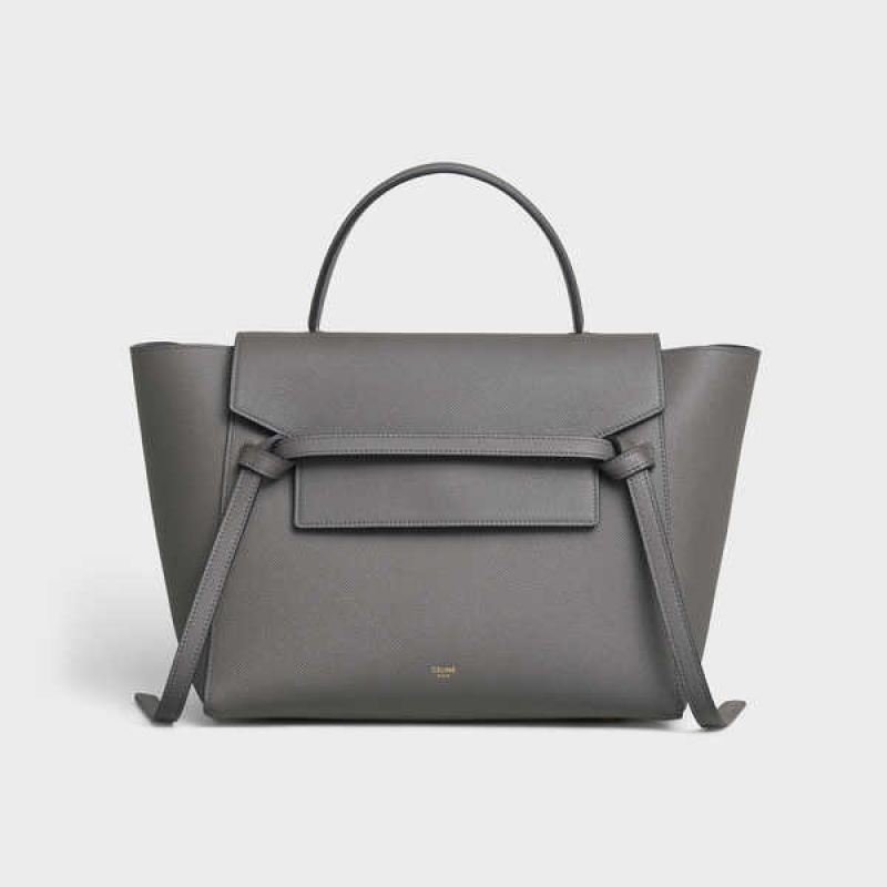 Celine Mini In Grained Calfskin Heuptas Grijs | CL-593065