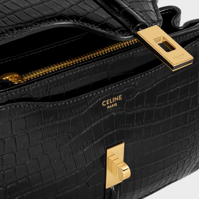 Celine Mini In Porosus Crocodile 16 Zwart | CL-593272