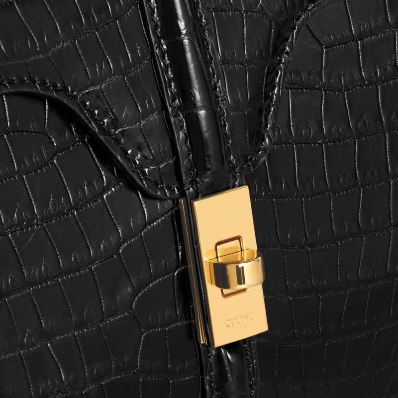 Celine Mini In Porosus Crocodile 16 Zwart | CL-593272