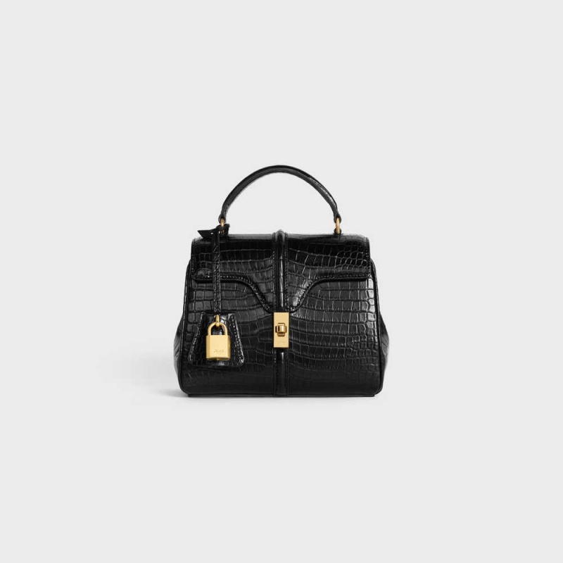 Celine Mini In Porosus Crocodile 16 Zwart | CL-593272