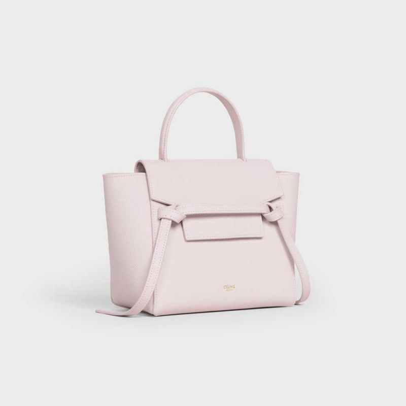 Celine Nano In Grained Calfskin Heuptas Lavendel | CL-593060