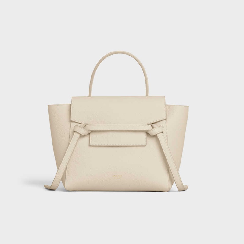 Celine Nano In Grained Calfskin Heuptas Beige | CL-593059