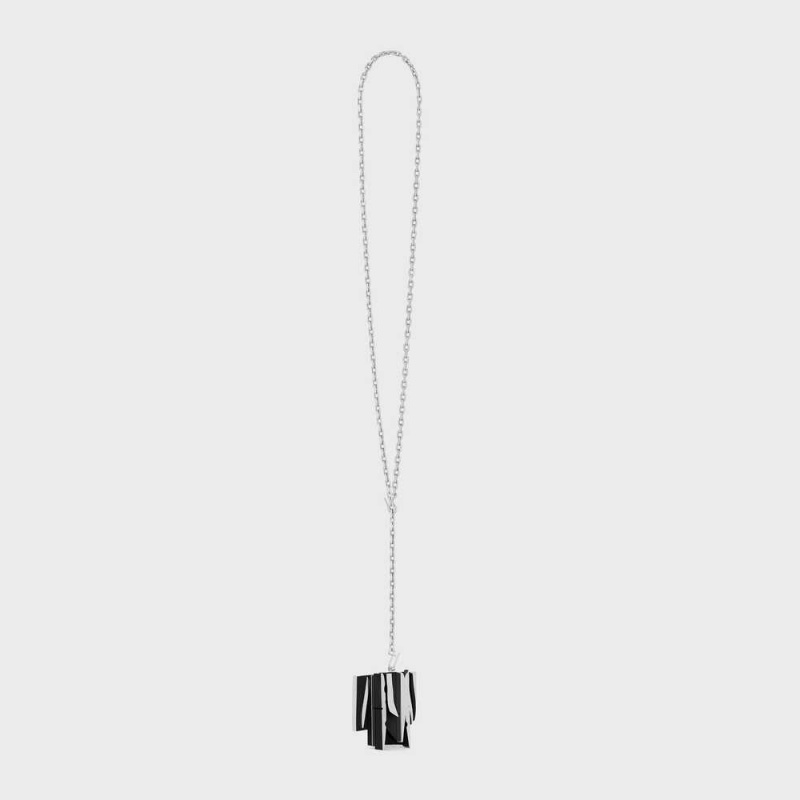 Celine Nevelson Project Sterling Silver And Oak Wood Kettingen Zilver Zwart | CL-592293