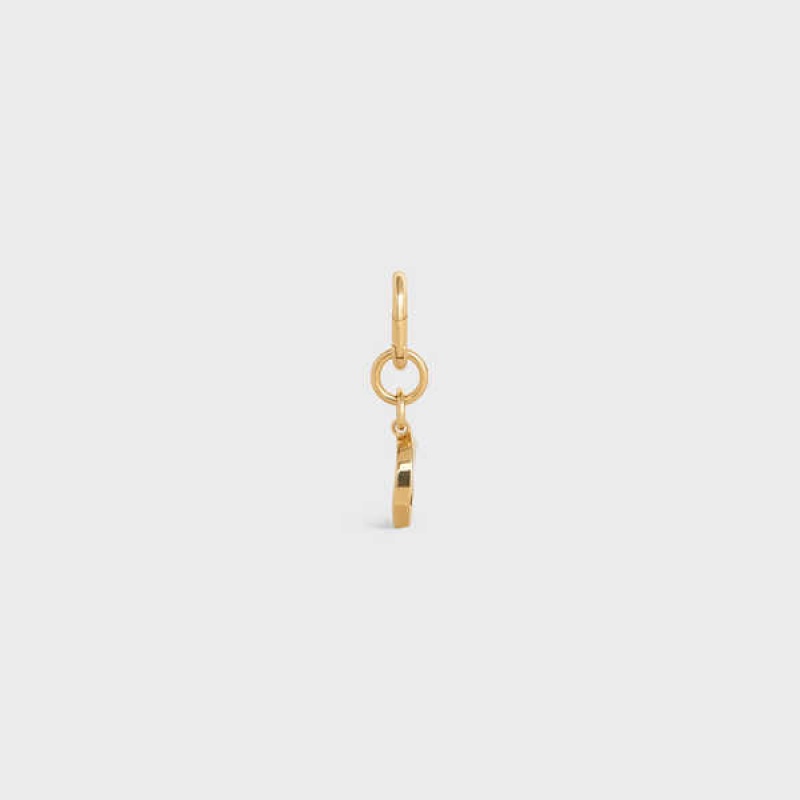 Celine O Charm In Brass Kleine Lederwaren Goud | CL-592934