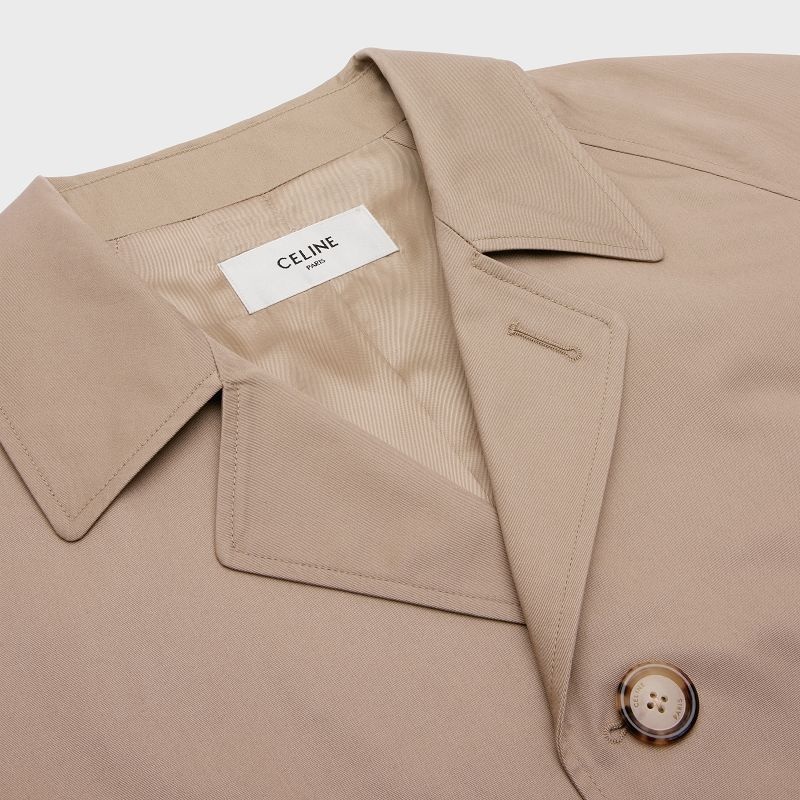 Celine Oversized Mac In Technical Katoenen Jassen Beige | CL-591974