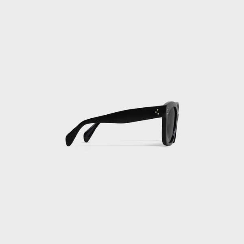 Celine Oversized S002 In Acetate Zonnebril Zwart | CL-592436