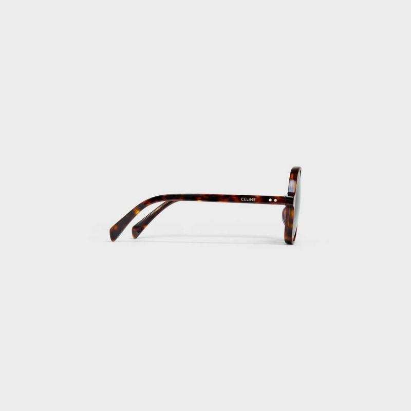 Celine Oversized S244 In Acetate Zonnebril Rood | CL-592435