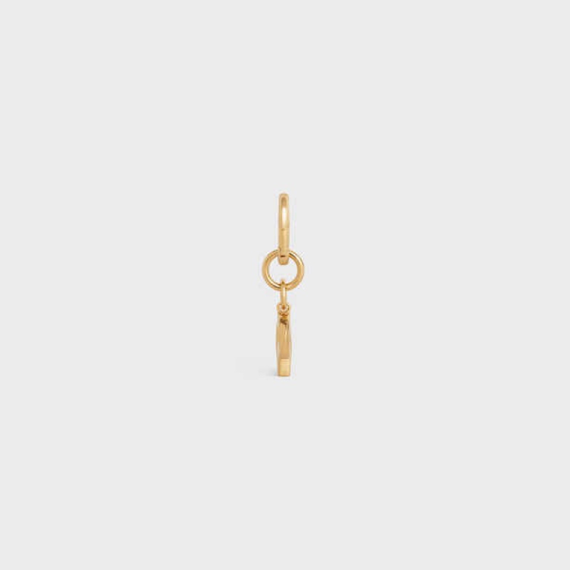 Celine P Charm In Brass Kleine Lederwaren Goud | CL-592935