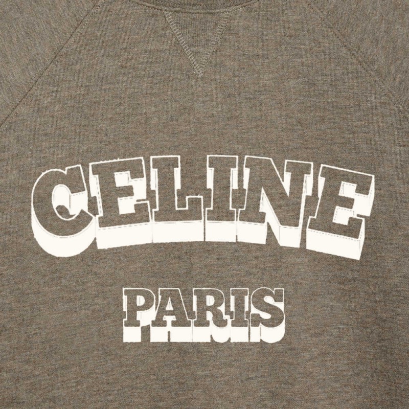 Celine Paris 70 S In Katoenen And Cashmere Sweatshirts Lichtbruin Room | CL-592800