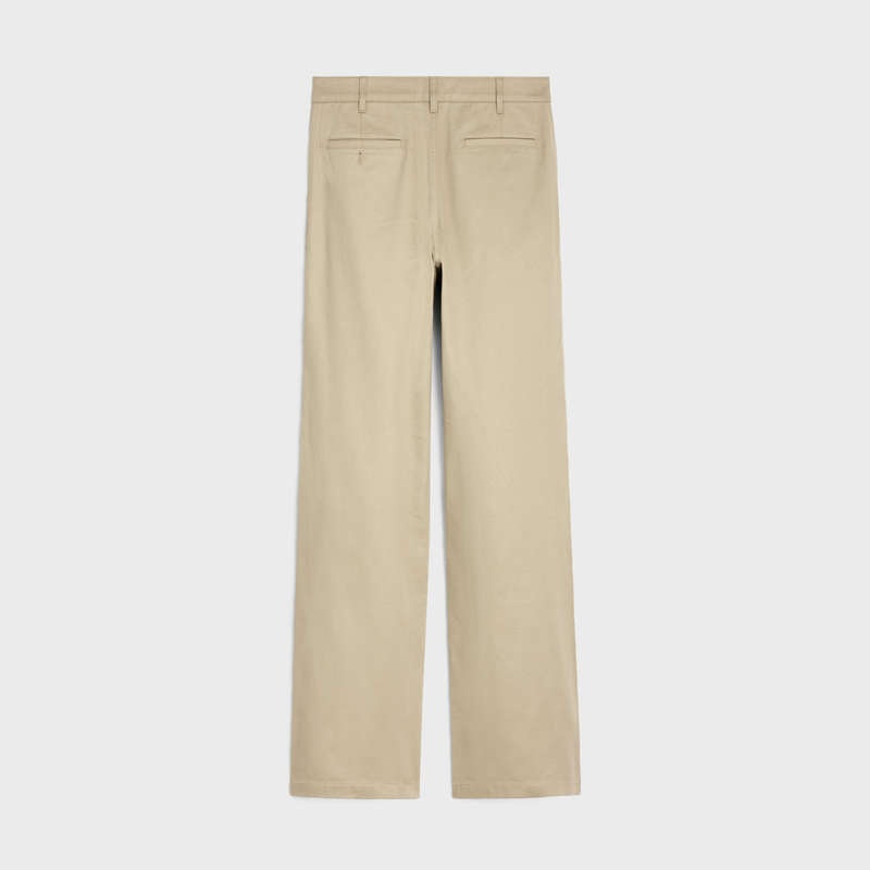 Celine Rechtdoor Chinos In Katoenen Twill Broek Lichtturkoois | CL-592064