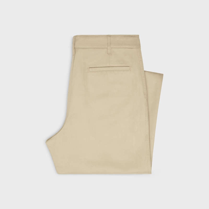 Celine Rechtdoor Chinos In Katoenen Twill Broek Lichtturkoois | CL-592064