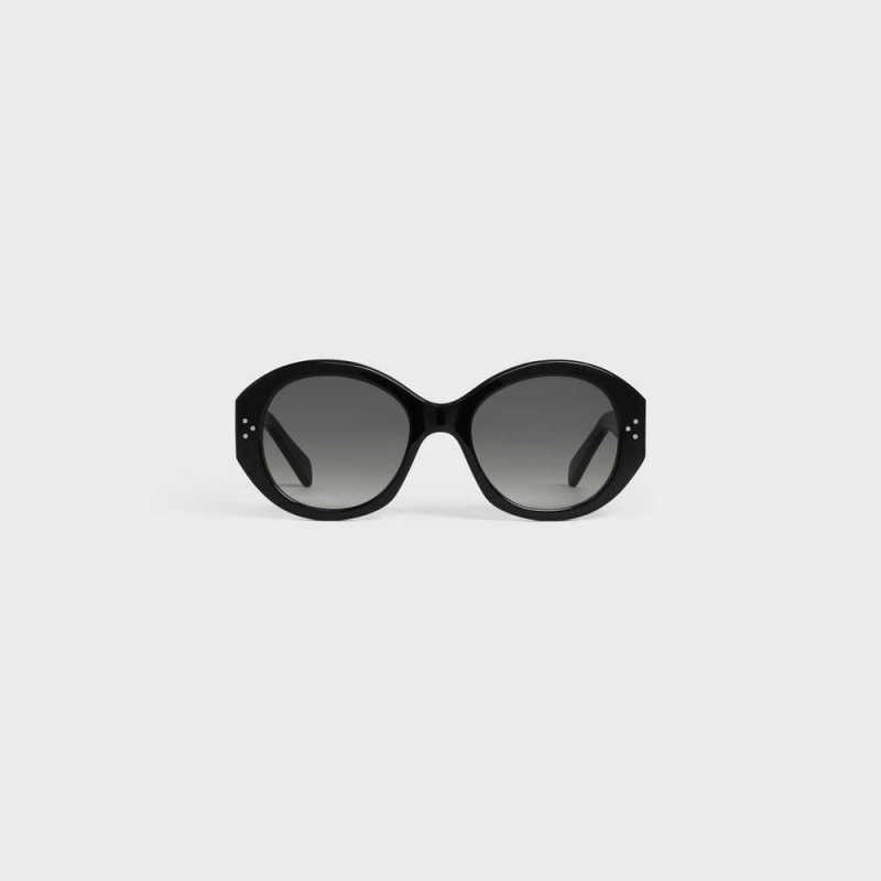 Celine Round S240 In Acetate Zonnebril Zwart | CL-592432