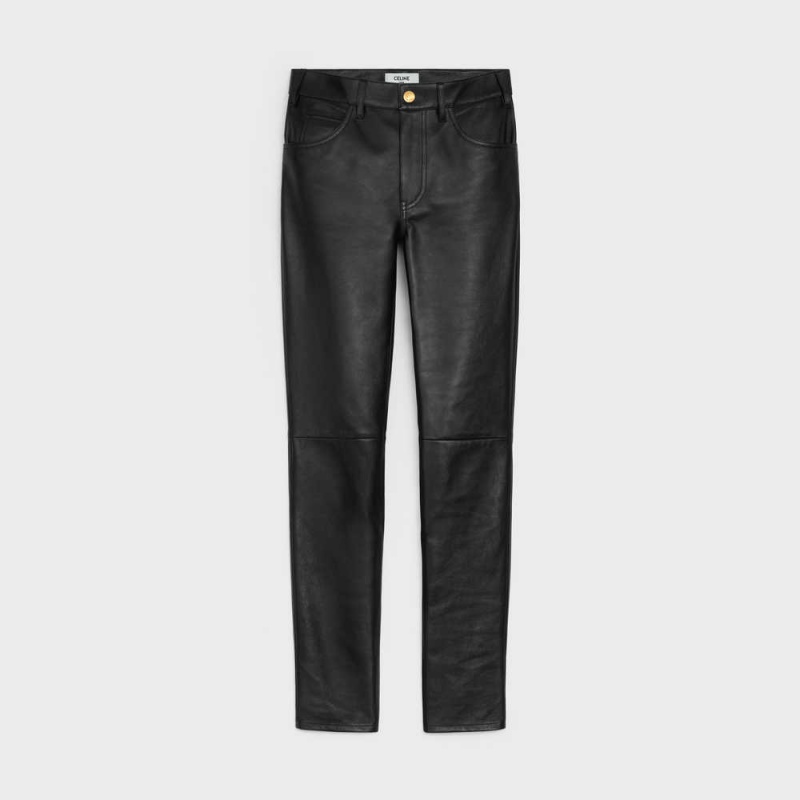 Celine Second Skin Jeans In Soft Broek Zwart | CL-592731