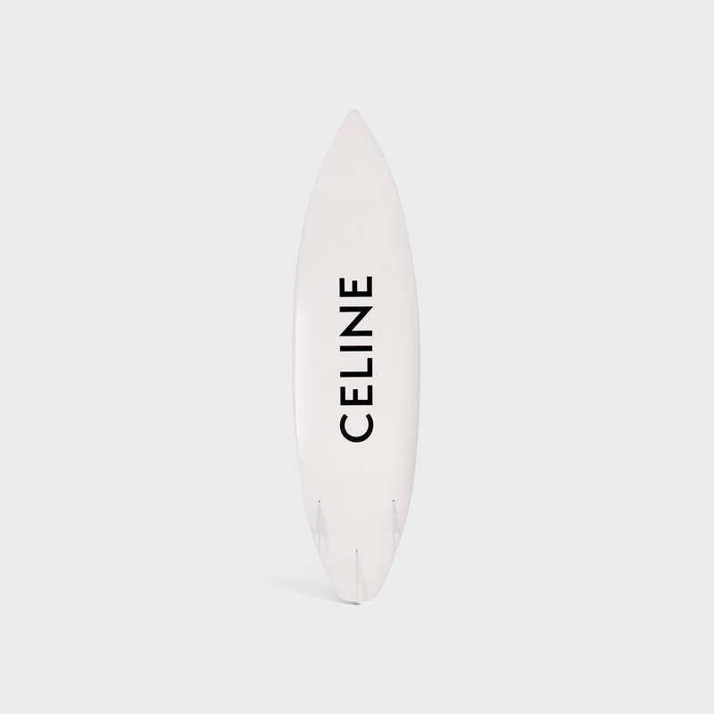 Celine Shortboard With Celine Black Logo In Resin And Fiberglass Lifestyle Wit Zwart | CL-591681