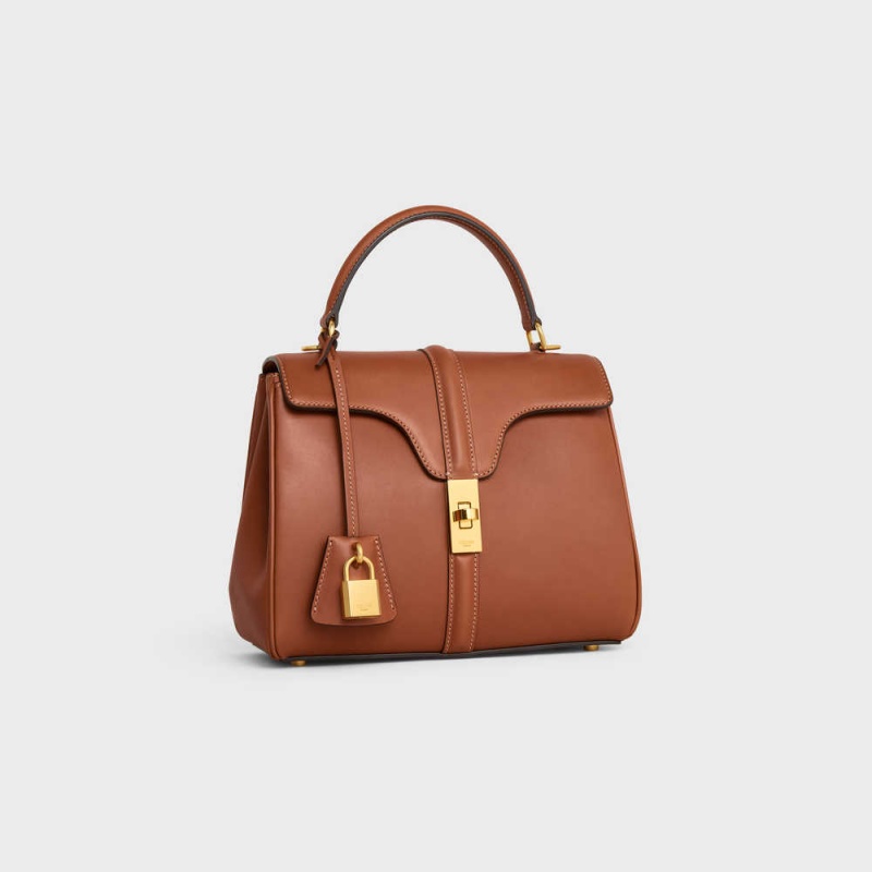 Celine Small Bag In Natural Calfskin 16 Bruin | CL-593276