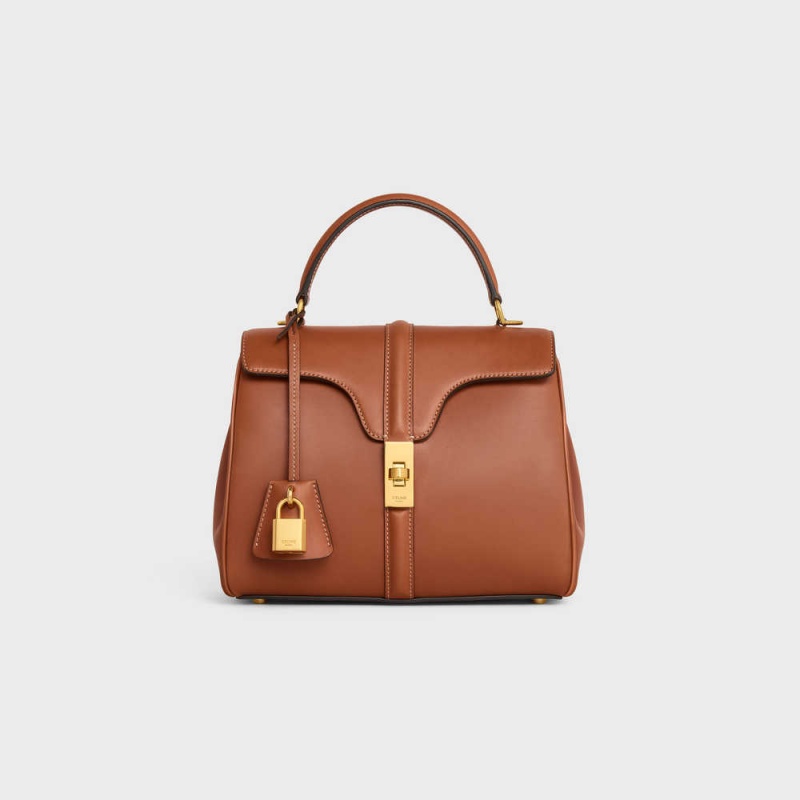 Celine Small Bag In Natural Calfskin 16 Bruin | CL-593276